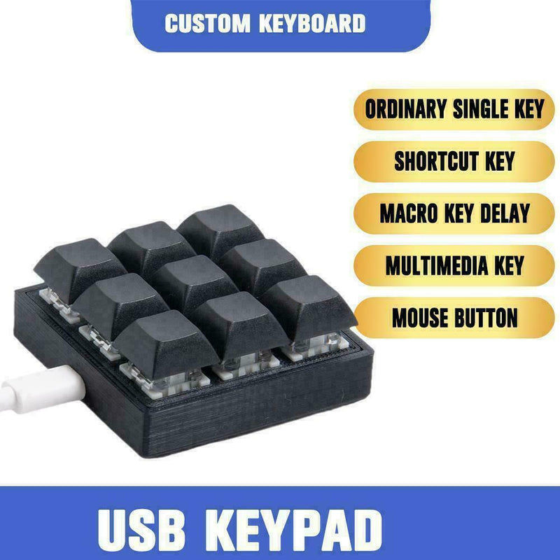 For Wins, Linux,MacOS Mini Mechanical Keyboard Custom T Programming Keys F7F5