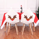 Christmas Chair Covers - Xmas Restaurant Holiday Festival Party Decor 4 Pieces