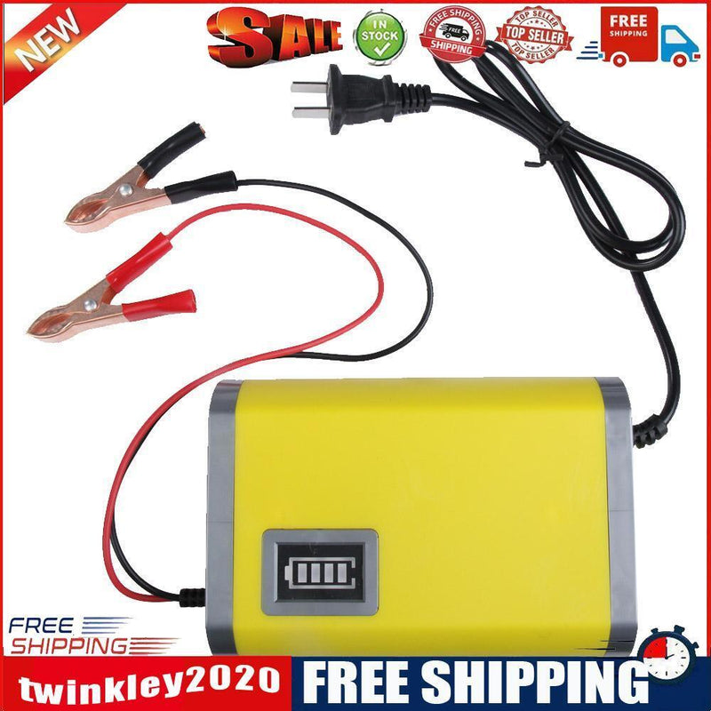 12V 6A Motorcycle Battery Charger Lead Acid Storage Battery Charger US Plug