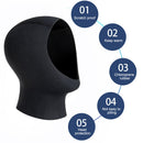 Winter Swim Warm Protect Hair Ear Scuba Diving Cap Shoulder Snorkeling Hat Newly