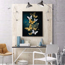 5D DIY Diamond Painting Butterfly Full Round Rhinestone Home Wall Art Picture