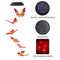 LED Solar Wind Chime Butterfly Light Color Changing IP65 Hanging Lamp (A) Newly
