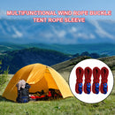 4pcs Tent Wind Rope Buckle Reflective Outdoor Camping Cord Lanyard (Red)