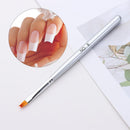 UV Gel DIY Acrylic French Tips Nail Art Brush French Half Moon Shape Drawing