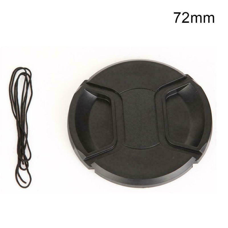 1* 72mm Front Lens Cap Hood Cover Snap on For Camera Accessories Strip Len B3W2