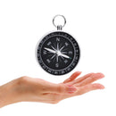 Portable Outdoor Camping Aluminum Alloy Emergency Mini Compass with Keychain