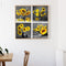 DIY Hand Painted 4 Panel Paint By Numbers Oil Canvas Pictures Sunflower Kit Gift