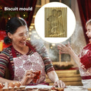Wooden Cookie Mold Gingerbread Biscuit Embossing Baking Tool (E Rabbit 2)