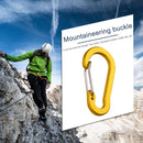 6pcs Outdoor Camping Carabiner Clips Keychain Hiking Backpack Hanging Buckles