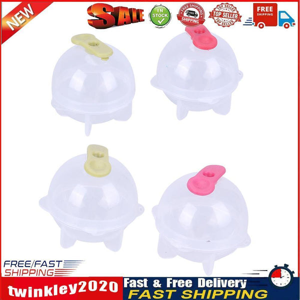 4pcs Round Ice Balls Maker Tray for Large Sphere Molds Cube Whiskey (S) Newly