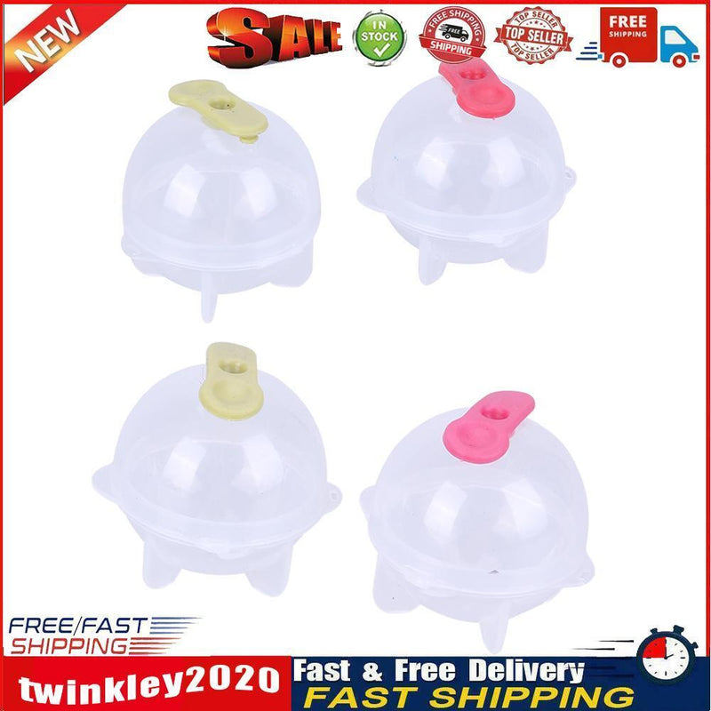 4pcs Round Ice Balls Maker Tray for Large Sphere Molds Cube Whiskey (S) Newly