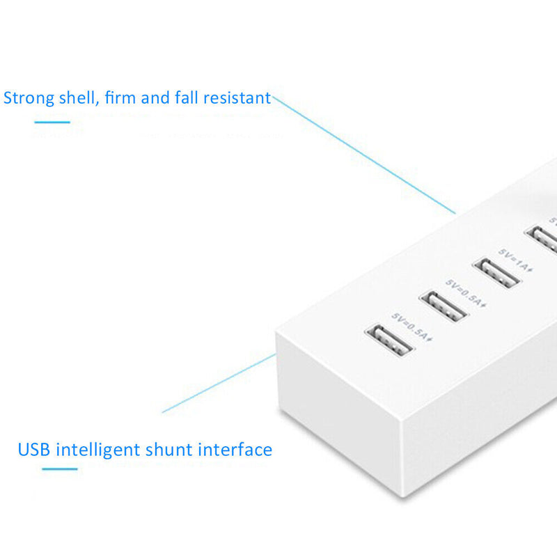 USB-4 Port USB Multifunction Fast Charger 5V 2A Expansion Female U