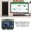 RT3290 150M 2.4GHz Bluetooth-compatible 3.0 Half Mini PCI-E WiFi Adapter Ne
