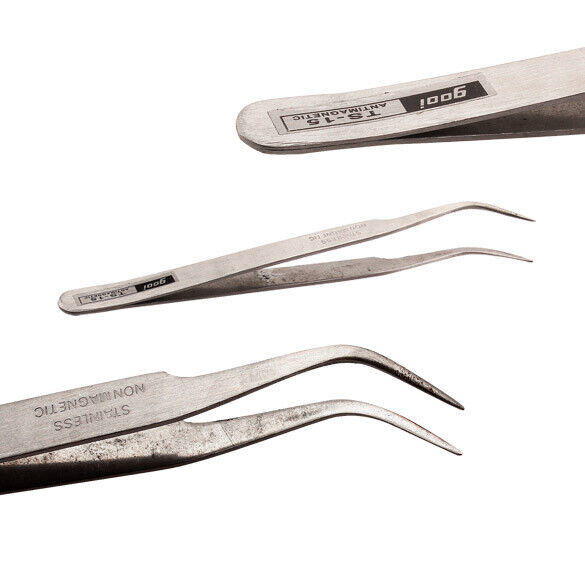 Stainless Steel Maintenance Industrial Precision Tweezers Repair Tools