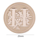 Retro Flower Letter Envelope Sealing Wax Copper Seal Stamp Post Decor(H)