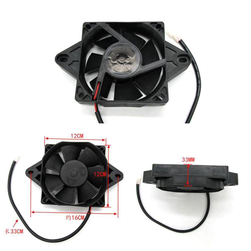 Everpert 12V Electric Motor Cooler Fan for 150-250cc ATV Kart Quad Dirtb