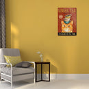 Cups on Cat Head Metal Plate Tin Sign Poster Plate for Club Cafe Accessories