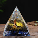 Orgonite Pyramid Orgone Energy Converter Symbolize Lucky Healing Chakra Rei