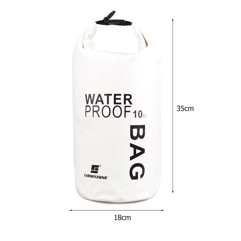 10L Portable Swimming Bag Waterproof Dry Sack Storage Pouch for Trekking Boat