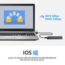SSD M.2 NVME to USB 3.1 Adapter PCIE NGFF SATA Dual Protocol USB3.0 Enclosure