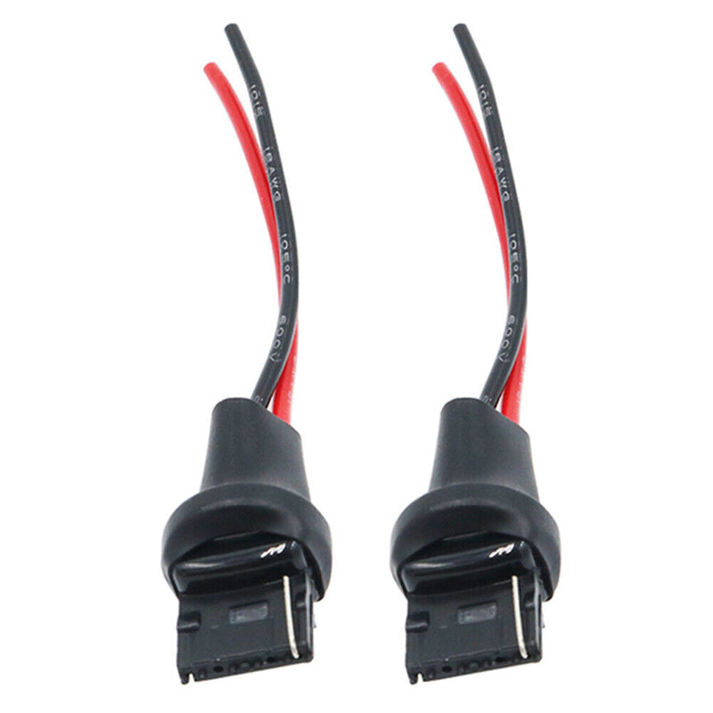 7440 T20 Car Turn Signal Light Bulb Socket Male Adapter Wire Connector 2 Pack