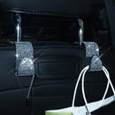 Bling Car Seat Hanger ABS Rhinestone Vehicle Hook for Hanging Clothes Coats