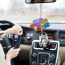 Cute Cat Car Hanging Ornament with Colorful Balloon Hanging Ornament Best P4C1