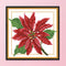 Artwork DIY Needlework 14CT Stamped Kit Cross Stitch (H434 December Flower)