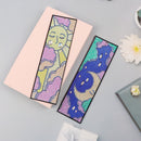 2pcs Special Shaped Drill Diamond Leather Tassel Bookmark DIY Art (SQ09)