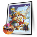 DIY Rhinestone Rabbit Couple Full Round Drill Diamond Painting Mosaic Art D