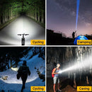Lamp Powerful Flashlight Dual Switch Torch LED Super Bright Zoom Flashlight