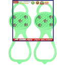 5 Teeth Spikes Crampons, Anti Slip Ice Snow Grips Walk Cleats Crampons for Sh