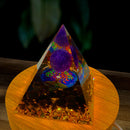 Crystal Energy Tower Healing Reiki Chakra Pyramid Ogan Crushed Stone Decora