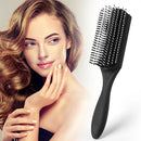9-Rows Hair Brush Scalp Massager Curly Detangling Hair Comb Salon Styling Tools