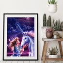 Painting By Numbers DIY Beauty Horse Canvas Oil Art Picture Kit Home Wall Decor