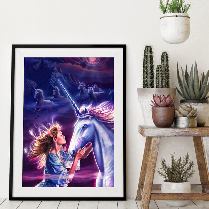 Painting By Numbers DIY Beauty Horse Canvas Oil Art Picture Kit Home Wall Decor