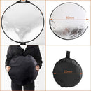 5 in 1 Collapsible Light Round Photography Reflector for Multi Photo (60cm)