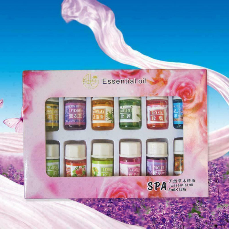 UK 3ml Essential Oil Set Relieve Stress Furnace Humidifier B8Y4 Water Q6U7