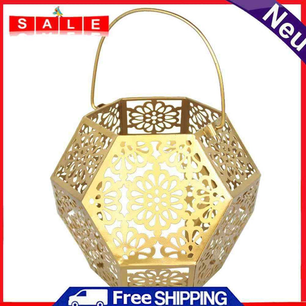 Retro Solar Hanging LED Light Candle Lantern Garden Yard Decor Lamp