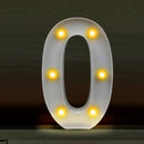 Digital Number LED Symbol Sign Night Light for Wedding Party Birthday (0) Newly