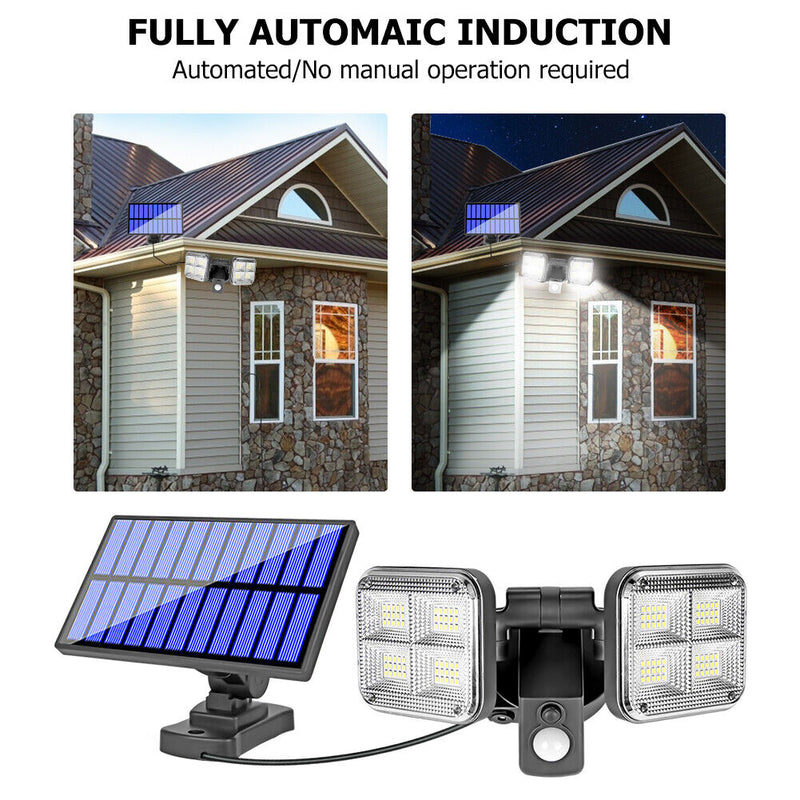 120LED Solar Wall Light 3 Modes Waterproof Folding Deform Induction Outdoor Lamp