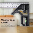 Stainless Steel Combination Square Right Angle Ruler Adjustable Measuring Tools