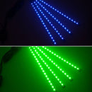 RGB 72 LED 4in 1 Car Foot Light USB Remote Music Control Car Atmosphere Lamp