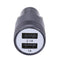 Metal Dual USB 2.1A Car Cigarette Lighter Adapter Charger(Gray+Black) Newly