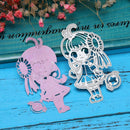 Girl Cutting Dies Stencils Scrapbooking Embossing DIY Craft Album Card Gift