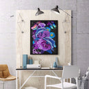 Oil Painting By Number Dolphin Flowers Digital Picture Home Wall Decor for Gift