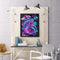 Oil Painting By Number Dolphin Flowers Digital Picture Home Wall Decor for Gift
