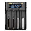 Ni-MH 18650 4 Slots Smart Charger Charging Slot Li-ion Battery Battery Charger