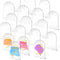 5pcs Clear Arch Table Numbers Blank Acrylic Sign with Stand Guest Name Tag~
