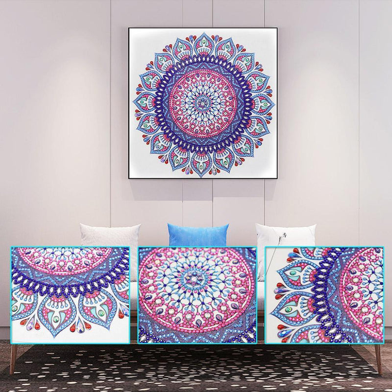 5D DIY Special Shaped Diamond Painting Mandala Cross Stitch Kits (KY007) Newly